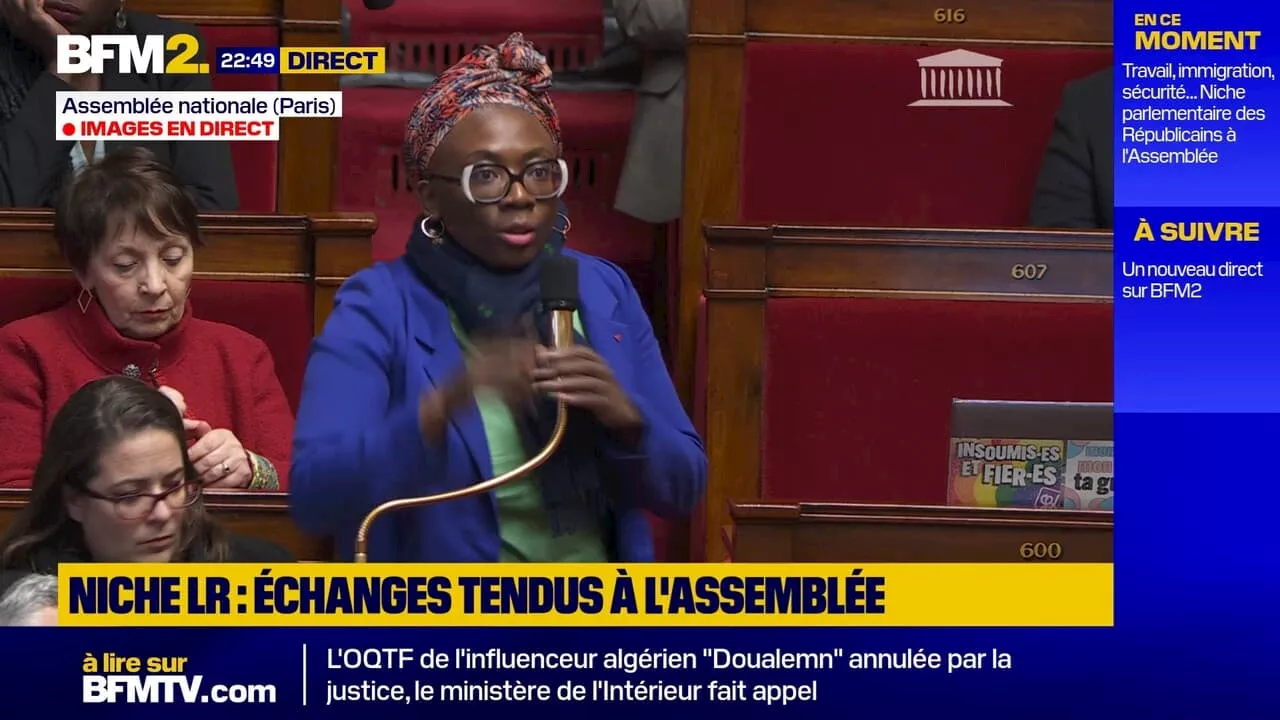 Députée qualifiée d''antisémite notoire': Danièle Obono (LFI) demande des sanctions contre Frédéric Falcon (RN)