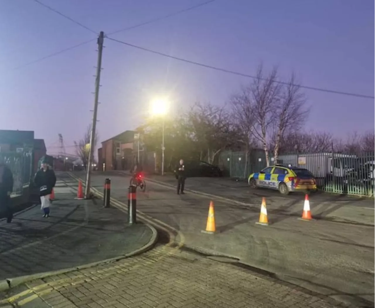 Preston Police Close Deepdale Mill Street After Van Hits Telegraph Pole