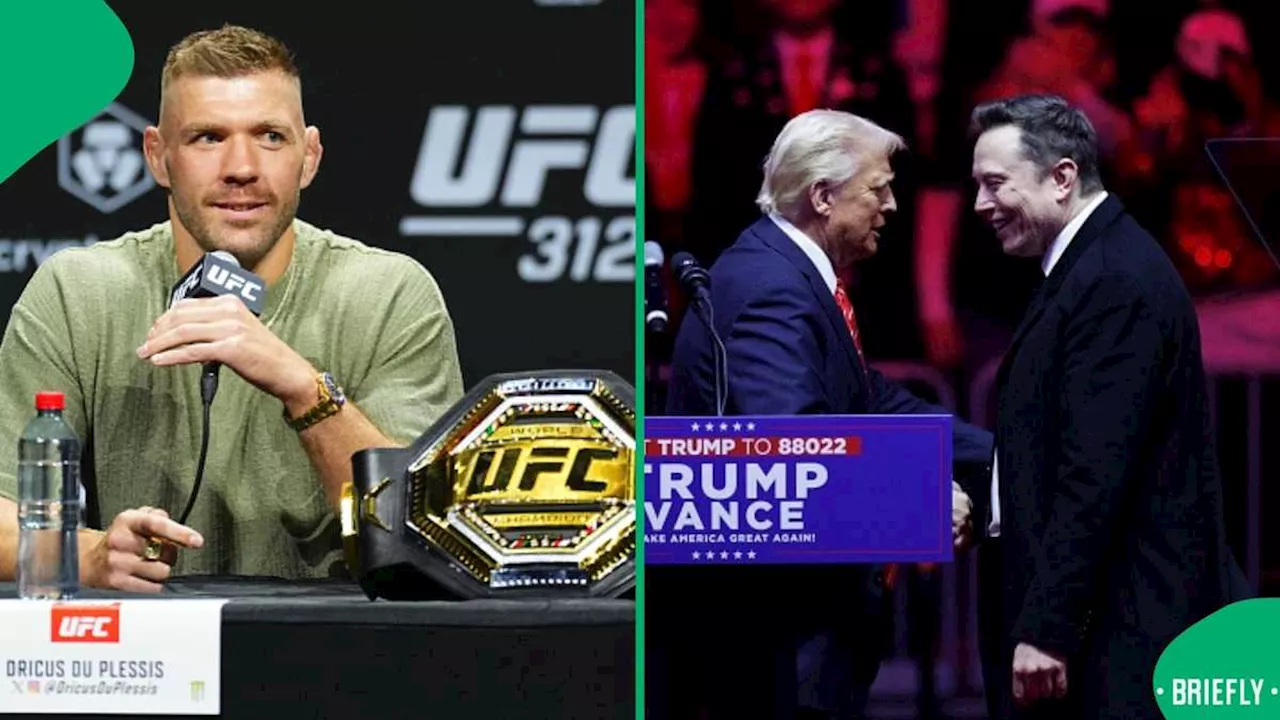 UFC Champion Dricus du Plessis Praises Trump and Musk for Criticizing South Africa's Race Laws