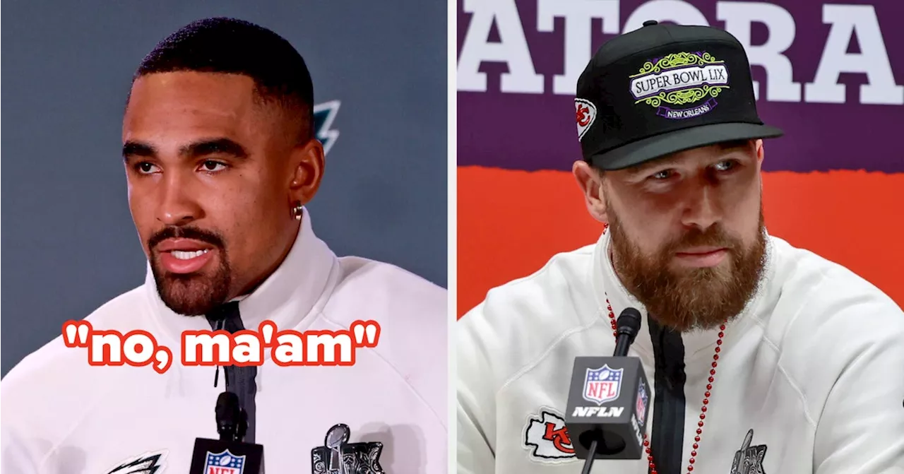 Travis Kelce & Jalen Hurts React To Trump Attending The Super Bowl