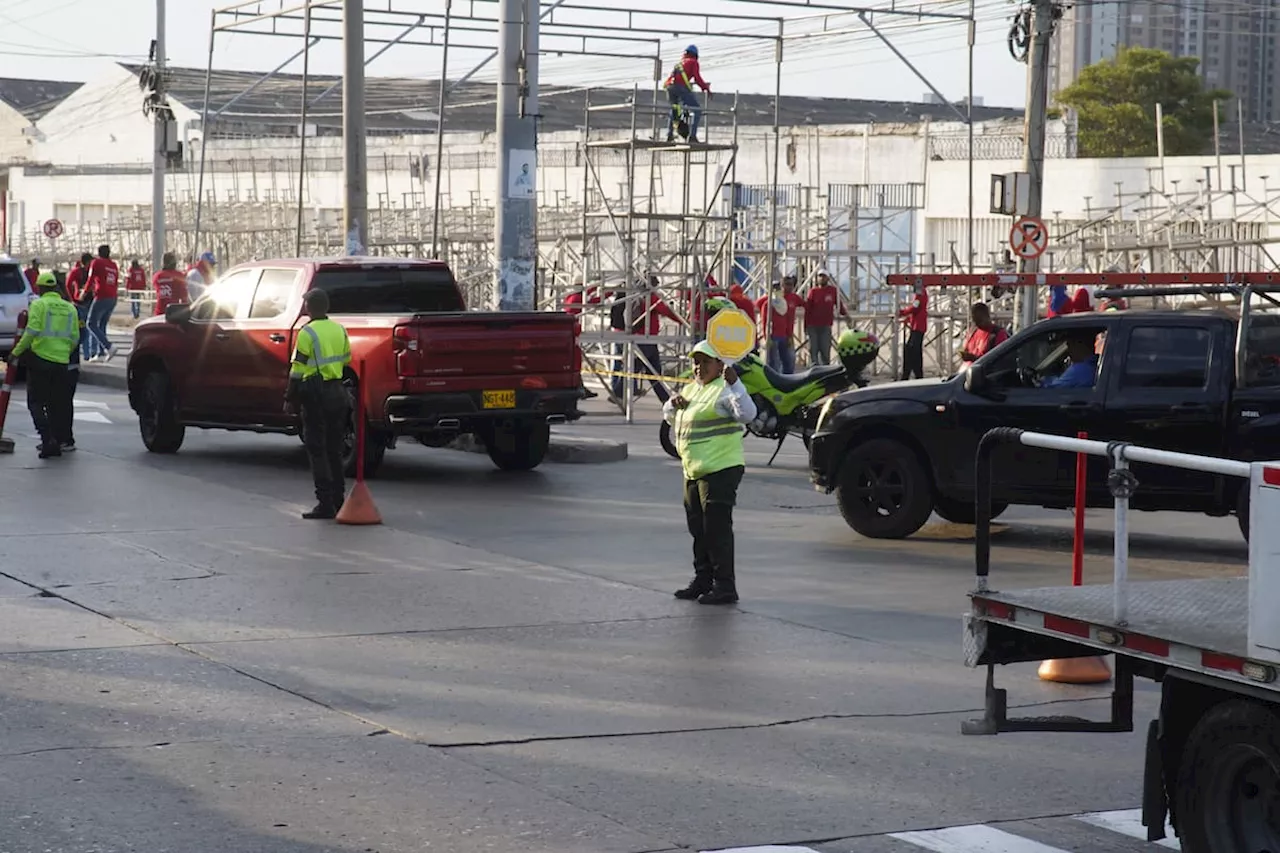 Pico y placa en la Vía 40 y cambios viales durante el Carnaval