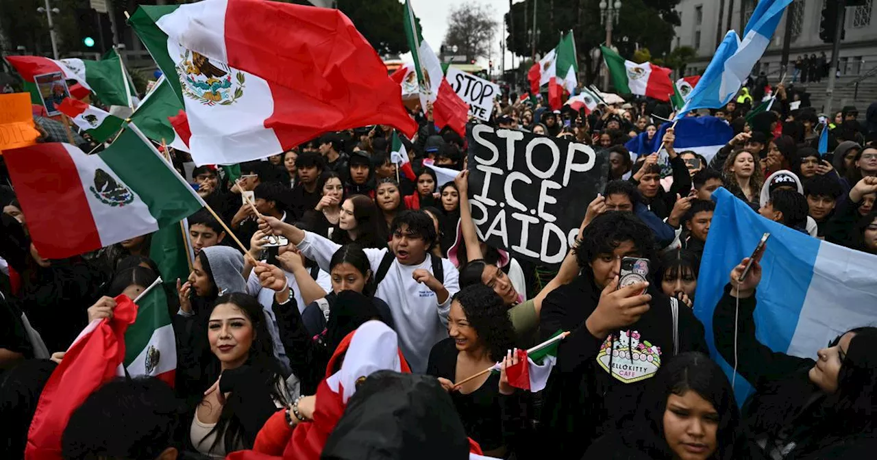 Protests Against Trump's Immigration Crackdown Continue in Los Angeles for Fourth Day