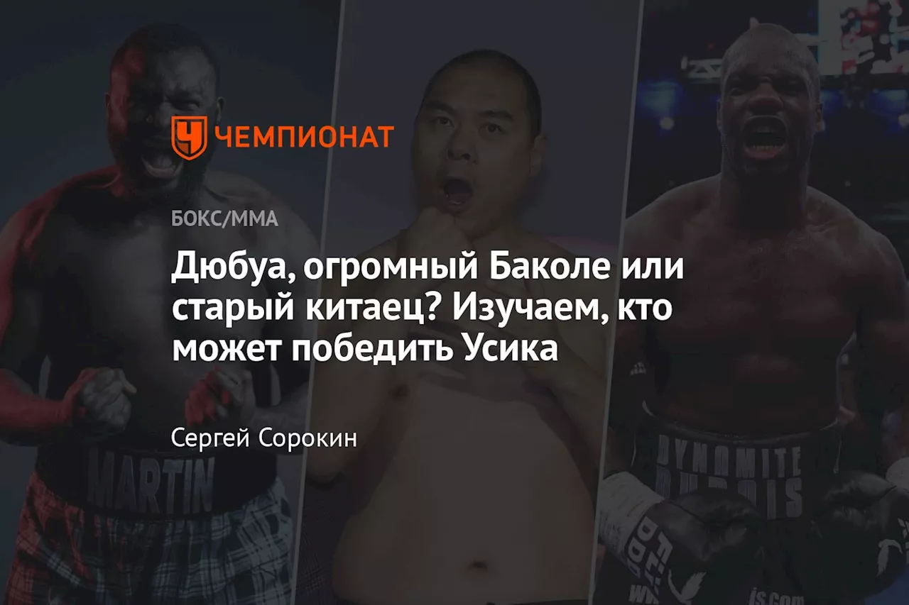 Дюбуа, огромный Баколе или старый китаец? Изучаем, кто может победить Усика