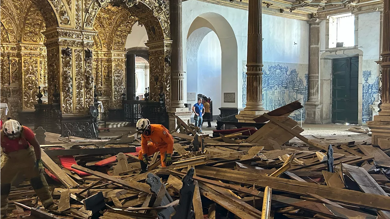 Desabamento de igreja em Salvador causa morte e feridos