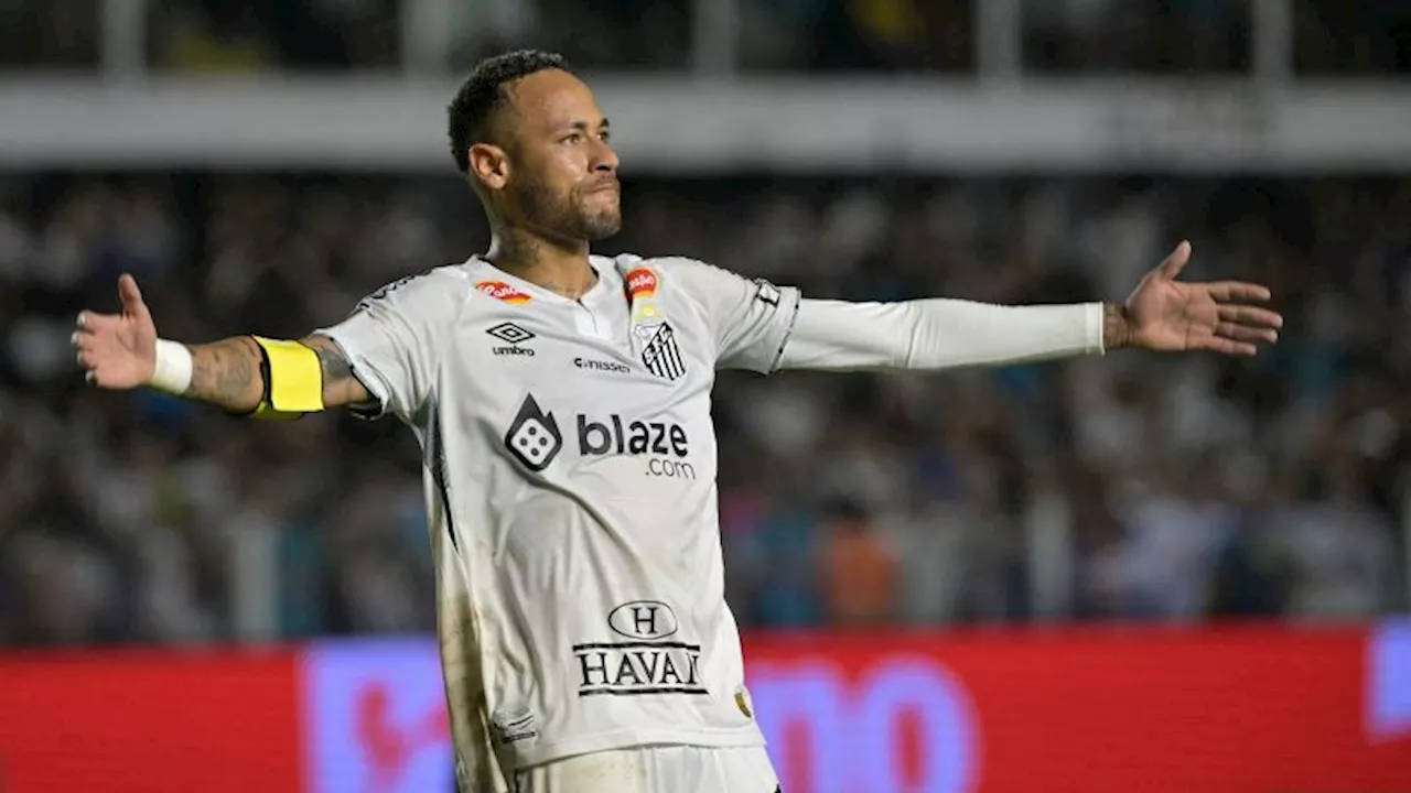 Neymar left speechless after making first appearance for Santos since return to Brazilian club