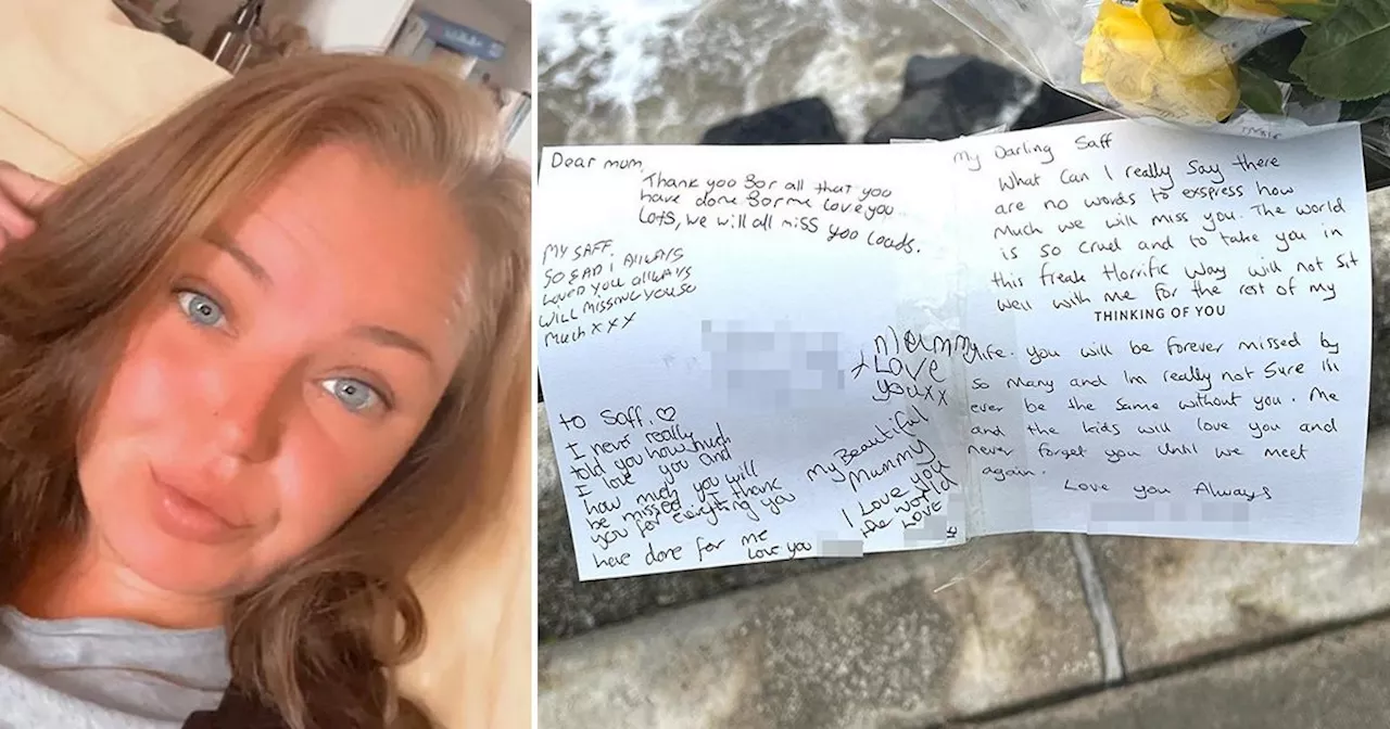 Goodbye card to 'mummy' written by heartbroken kids after horror beach tragedy