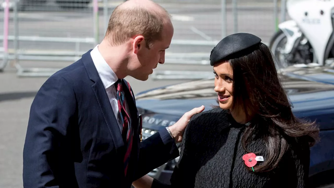 Meghan Markle's 'hugging and cheek-kissing' with William fuelled gossip among palace staff she was...