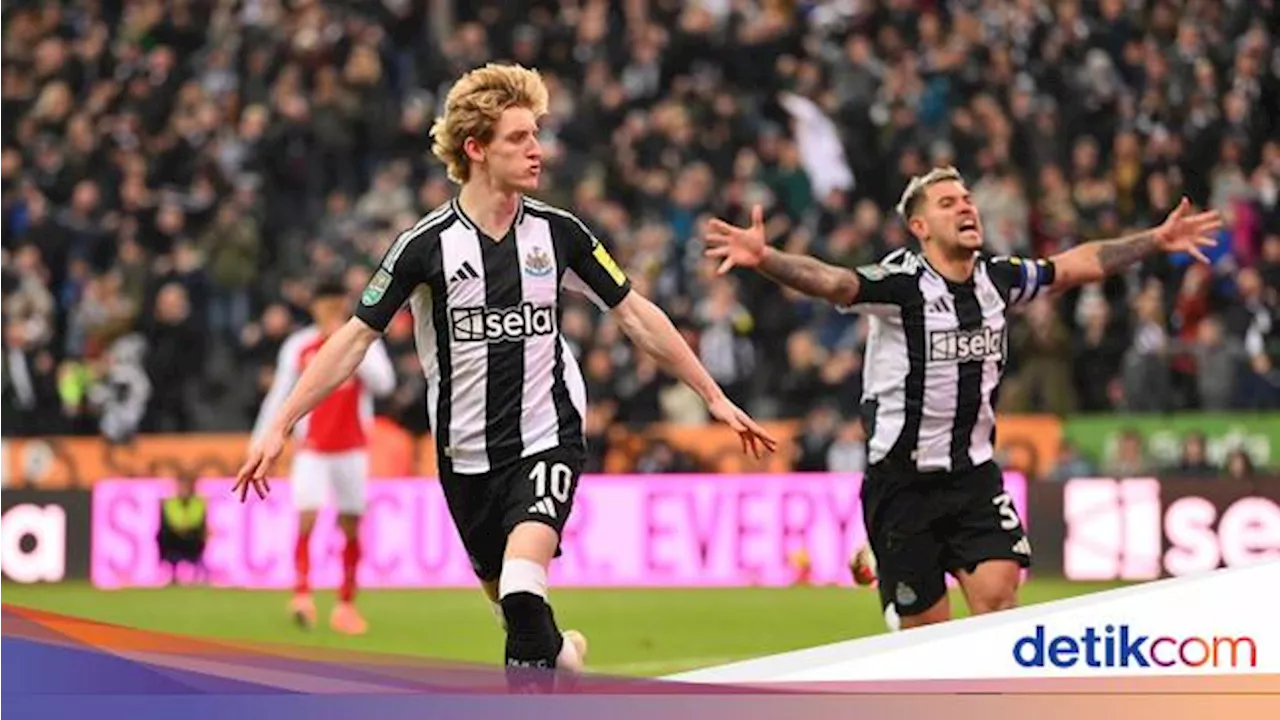 Newcastle Raih Kemenangan atas Arsenal, Gagalkan Arsenal ke Final