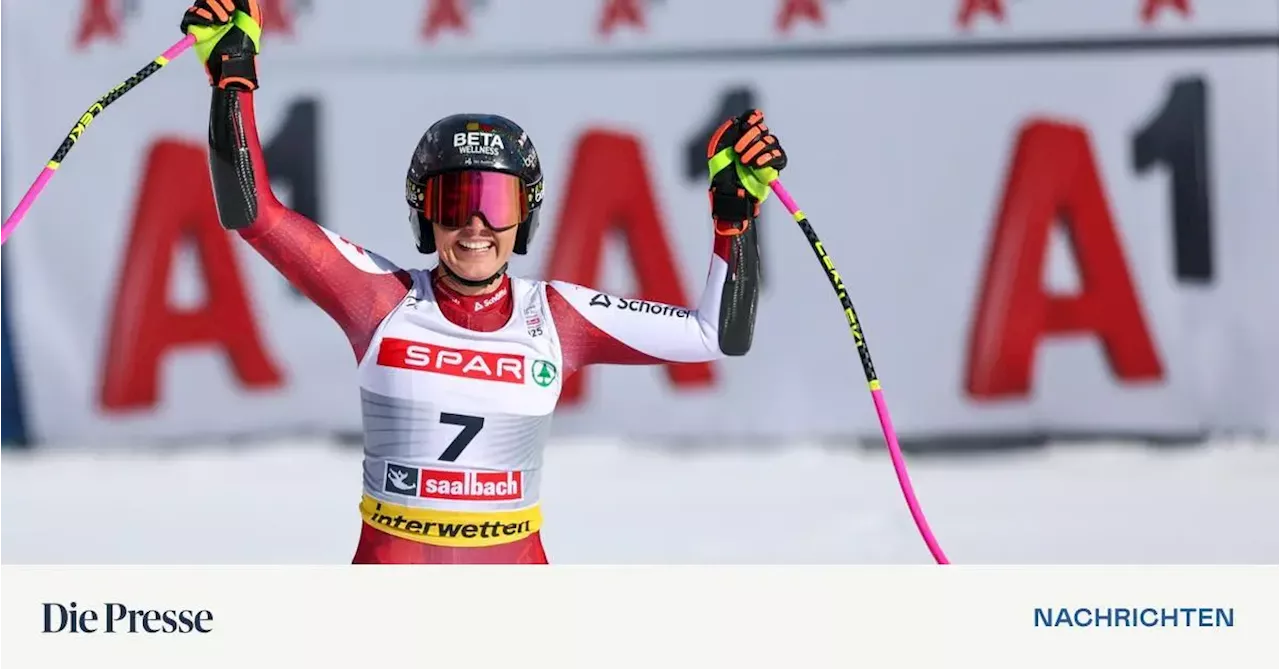 Saalbach-Weltmeisterin: Stephanie Venier gewinnt Gold im Super-G