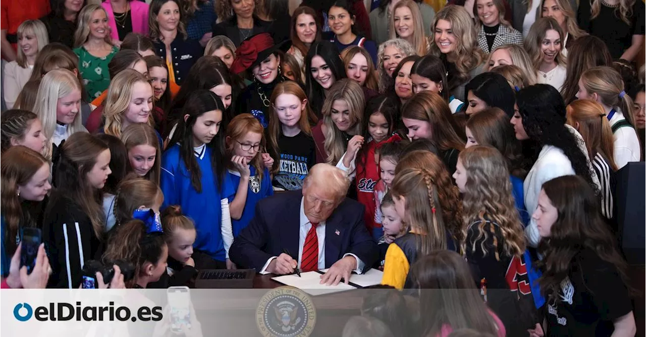 Trump firma una orden para prohibir a las atletas trans participar en los deportes femeninos