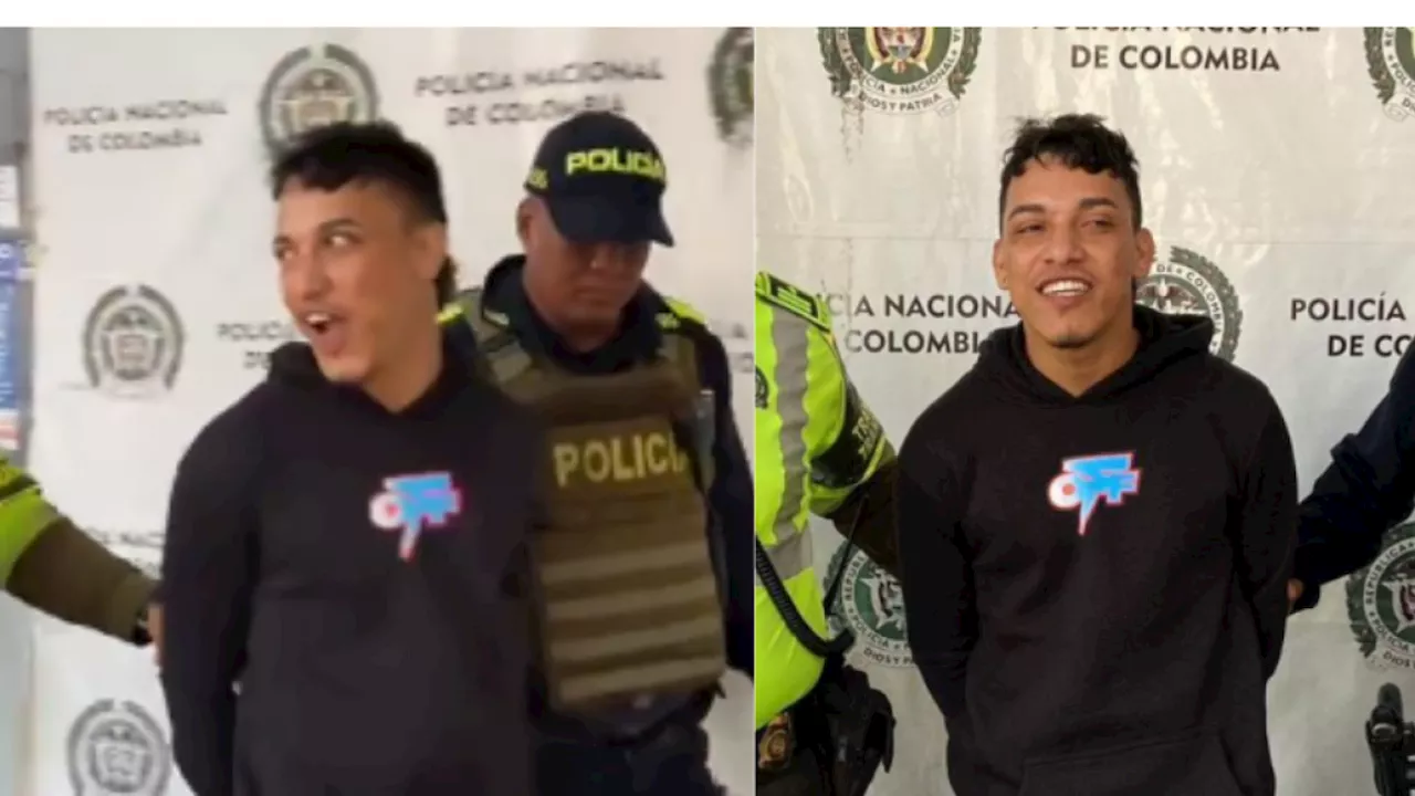 Mono Cachete, delincuente buscado en Barranquilla, fue detenido con una sonrisa burlona