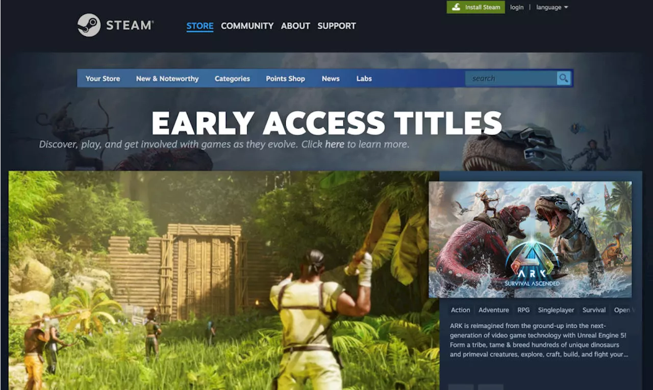 Steam Warns Users About Abandoned Early Access Games