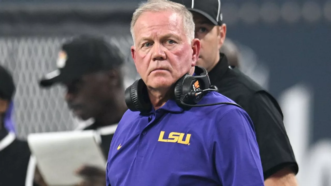 LSU Coach Brian Kelly Responds to Player's Father's Claims of Abandonment