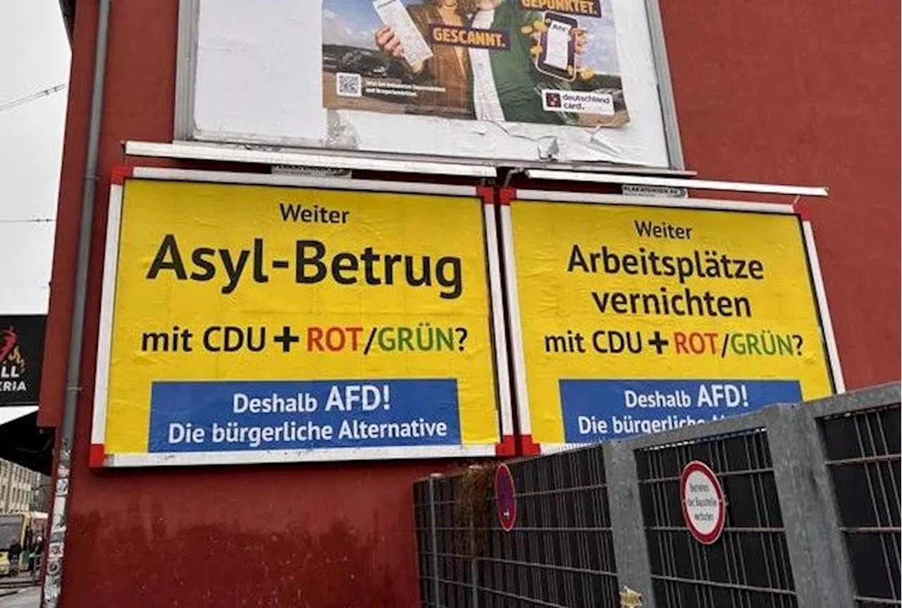 Ausländerfeindliche Plakate in Köln - AfD-Nähe vermutet