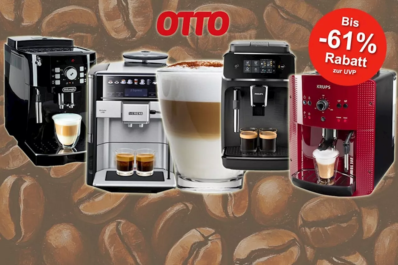 Spar bis zu 61% auf Kaffeevollautomaten im OTTO Sale!