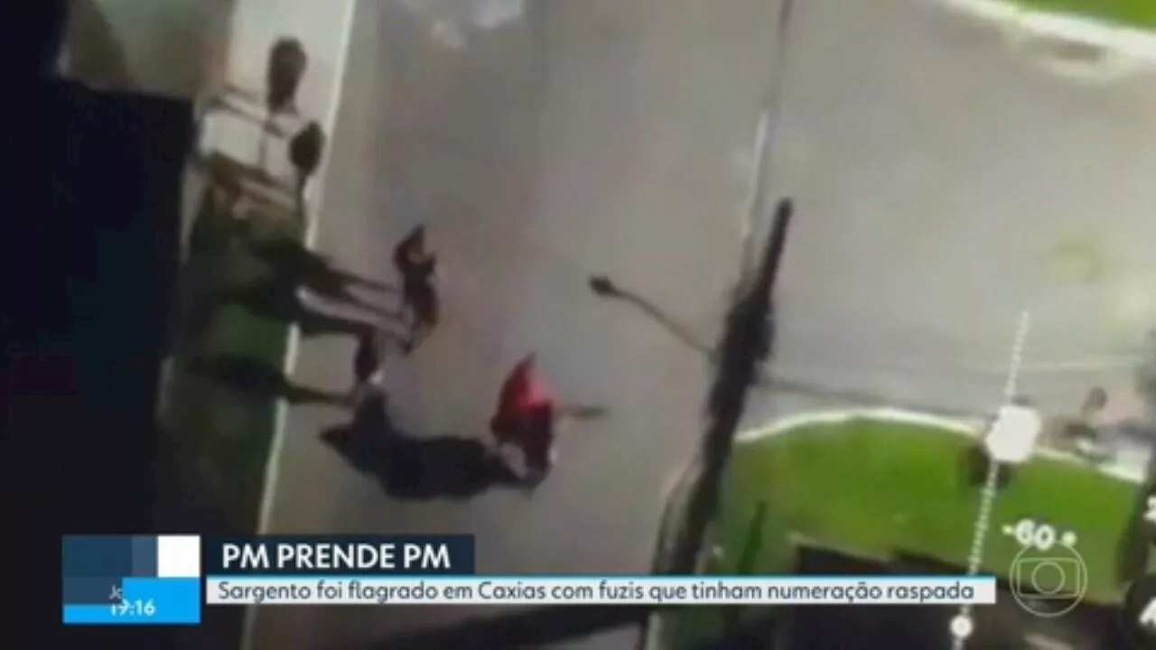 PM Preso com Fuzis e Numeração Raspada em Caxias