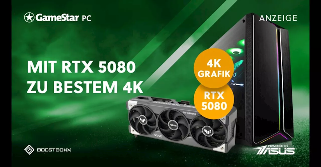 GameStar PC mit RTX 5080 für ein atemberaubendes Spielerlebnis