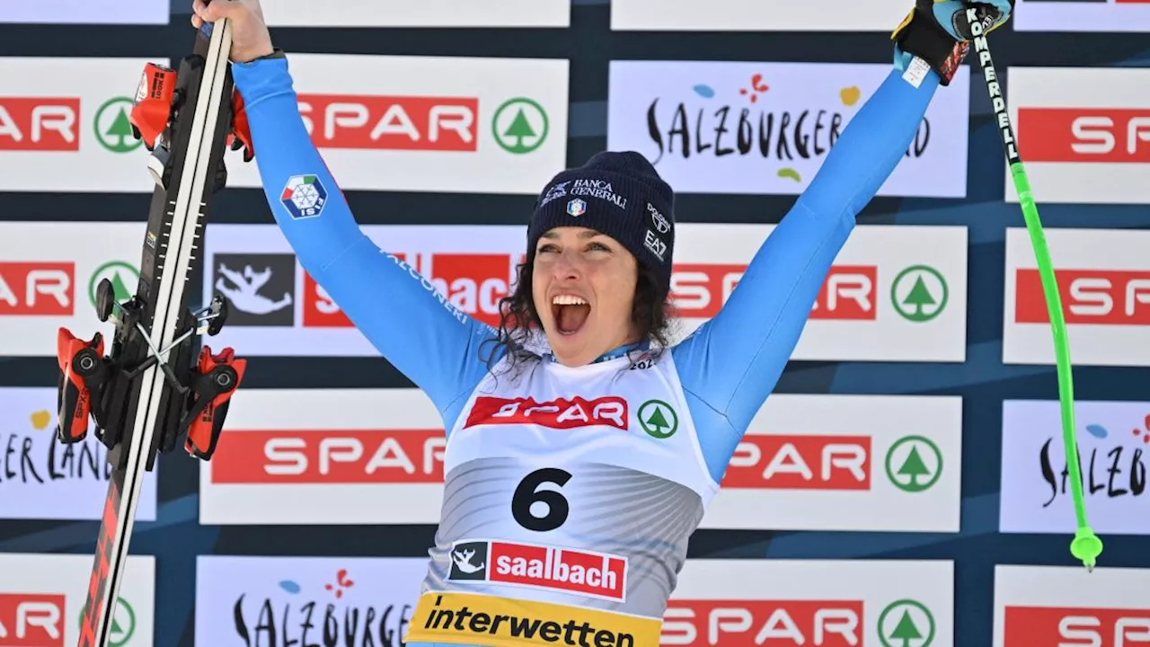 Federica Brignone trionfa nel Super G, medaglia d'argento ai Mondiali