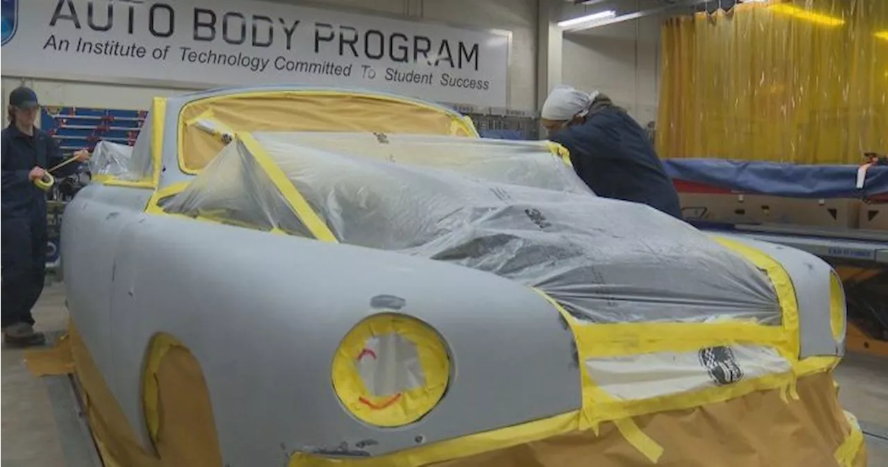 NAIT auto body students restore historic car made for 1951 royal visit to Edmonton