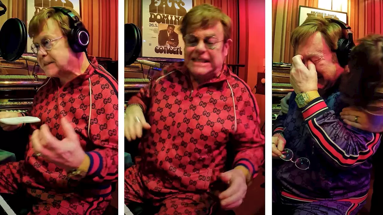  Schock-Video! Elton John rastet im Studio komplett aus