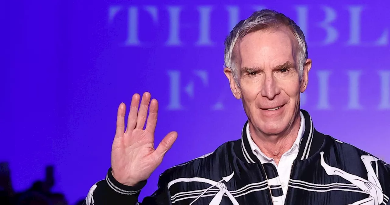 Bill Nye struts down the runway in Thom Browne