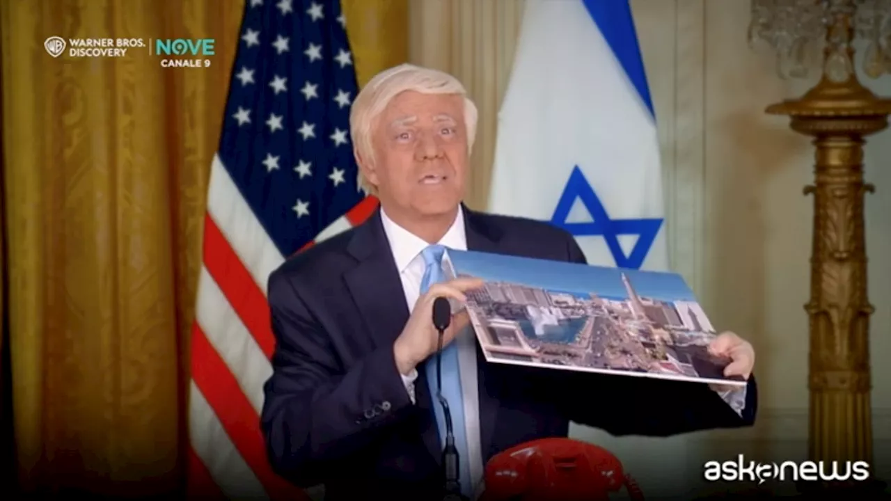 Maurizio Crozza torna con un nuovo show: Trump propone la trasformazione di Gaza in Gazaland