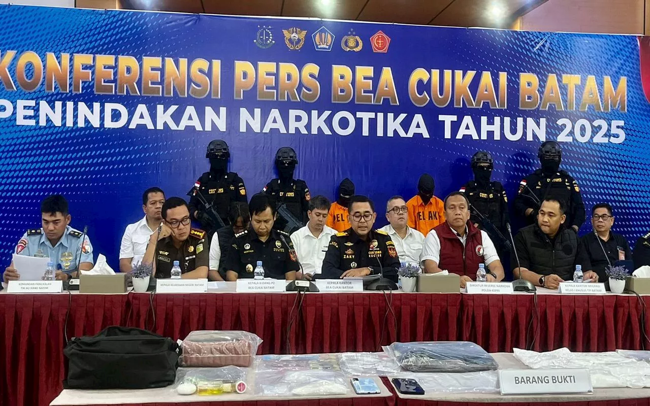 Bea Cukai Batam Gagalkan Dua Penyelundupan Sabu Jaringan Internasional