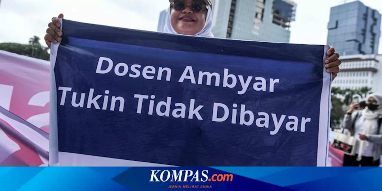 Dosen Kemendikti Saintek Demo Menuntut Tukin