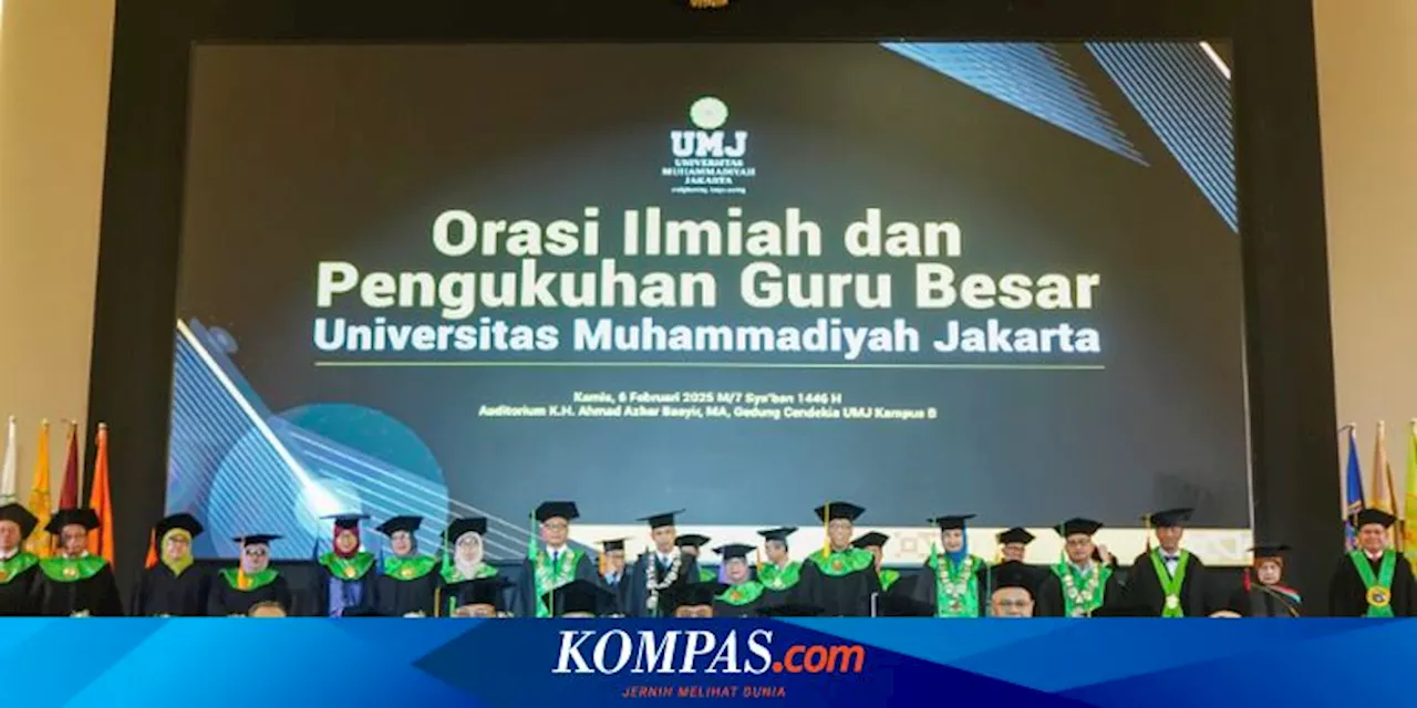 UMJ Kukuhkan Empat Guru Besar, Simak Judul Orasi Ilmiahnya