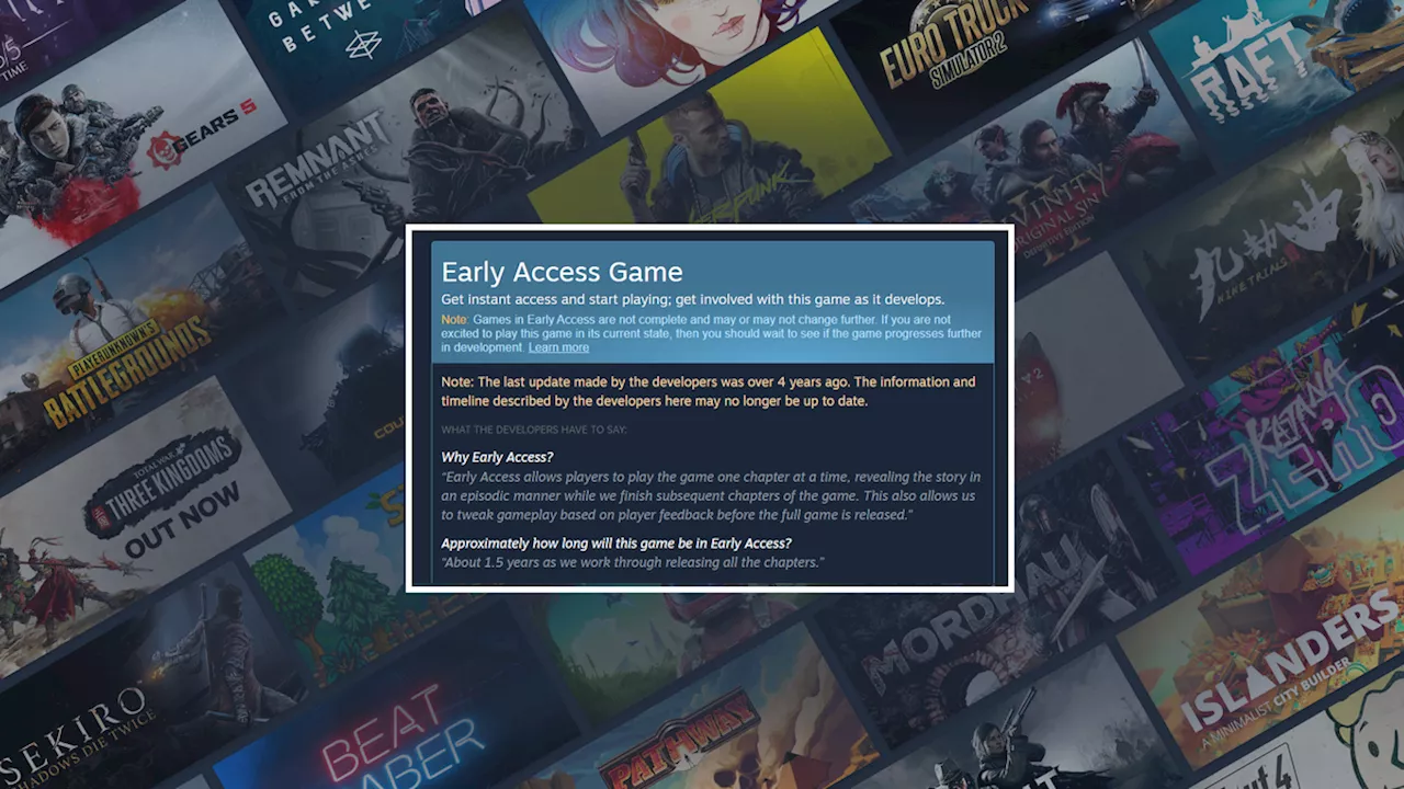 Steam Adds A New Warning For Dead Early Access Games Like Unsung Story