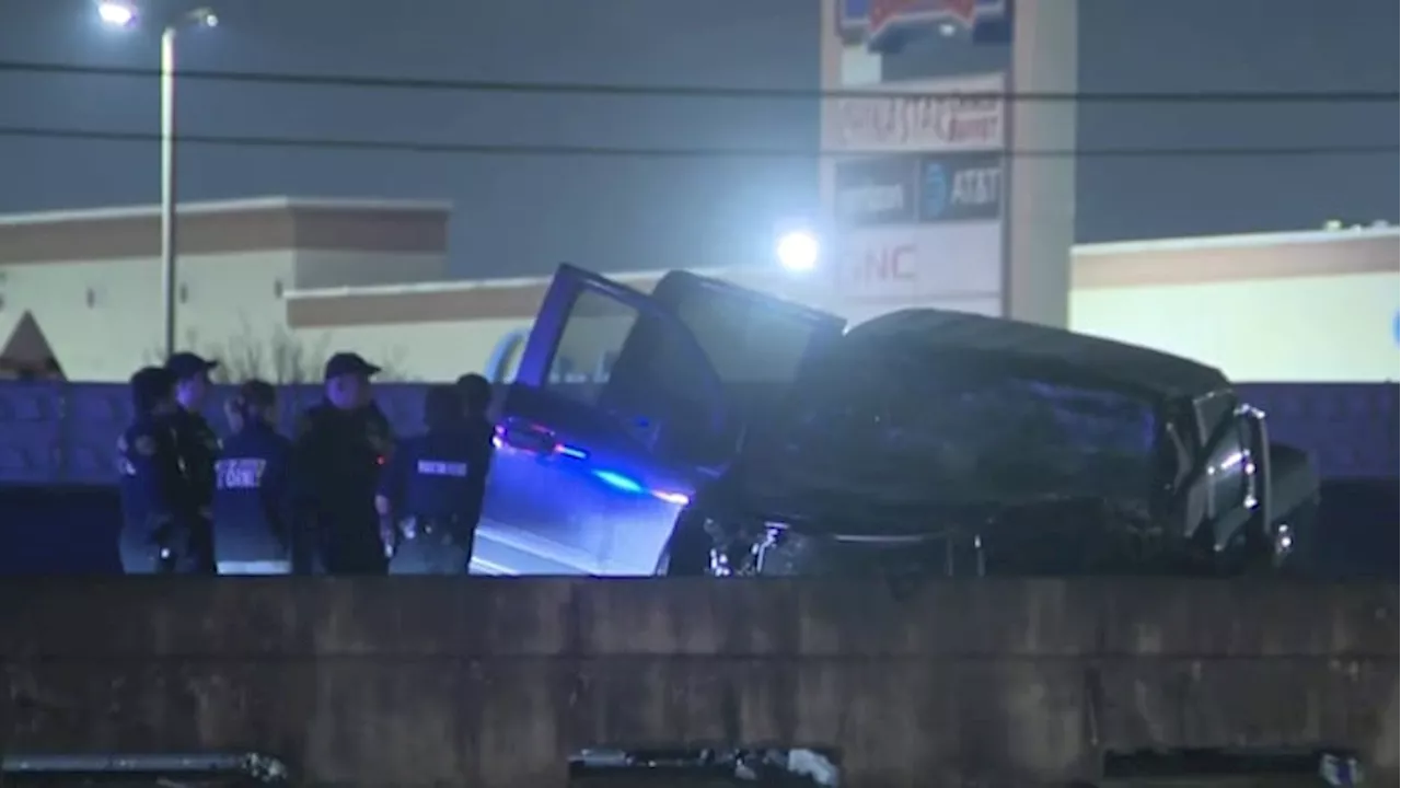 At least 1 killed during wrong-way crash in north Houston, roadway closed