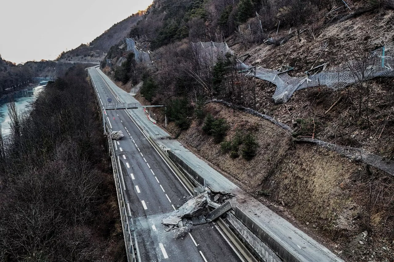 La RN90 vers les stations de ski de la Tarentaise rouvre vendredi après l'éboulement