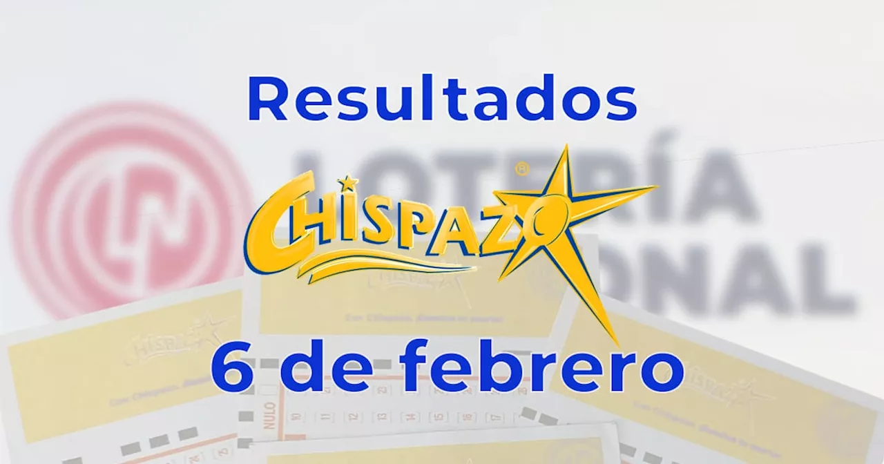 Resultados del Sorteo Chispazo de la Lotería Nacional del 6 de Febrero de 2025