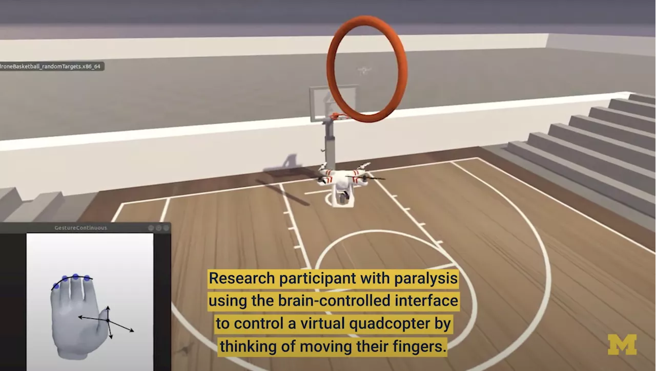 Tecnologie neurologiche: un uomo tetraplegico pilota un drone virtuale con il pensiero