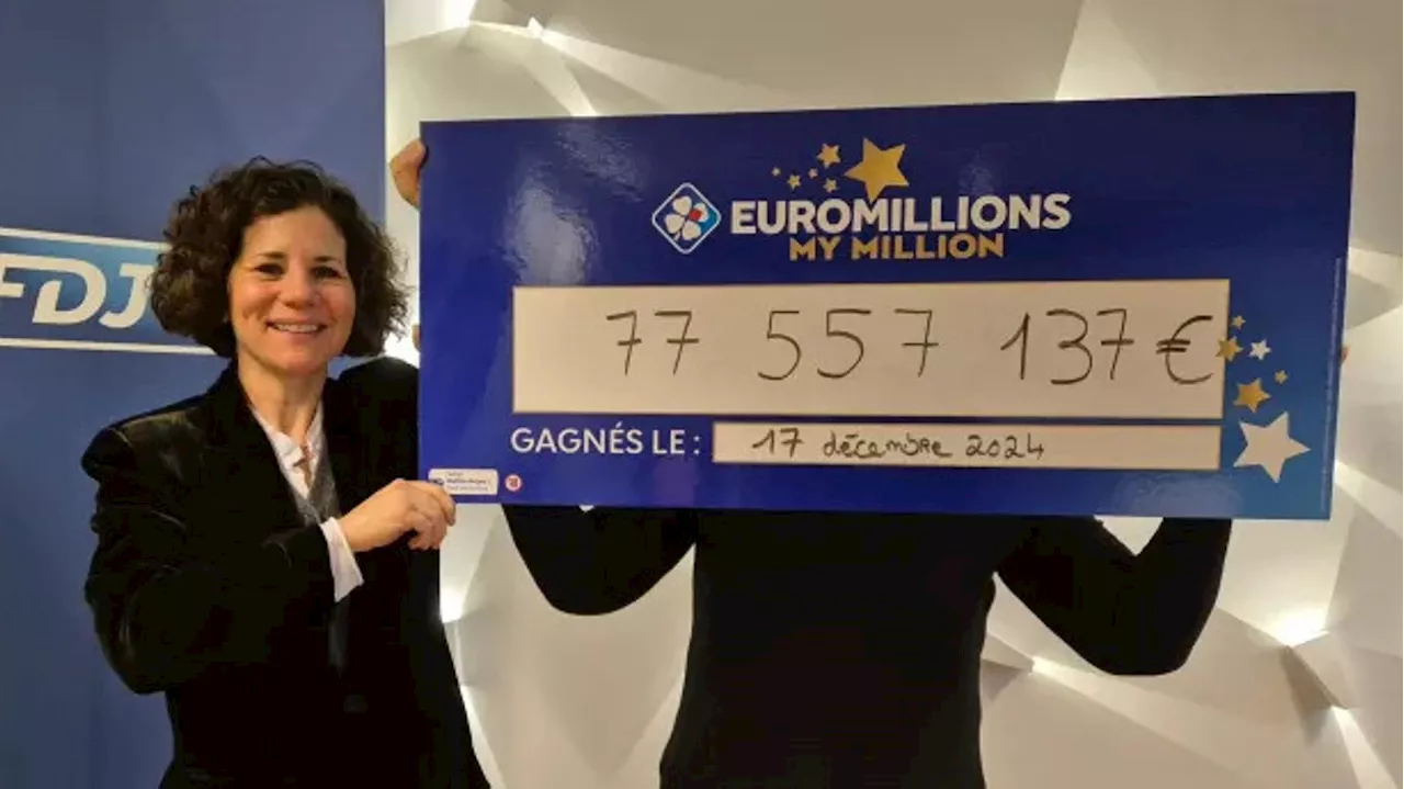 À l’Euromillions, cette Française remporte plus de 77 millions d’euros après avoir raté le jackpot