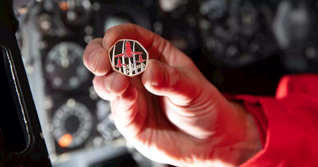 Red Arrows Celebrated with Special 50 Pence Coin Marking 60 Years of Aviation Excellence