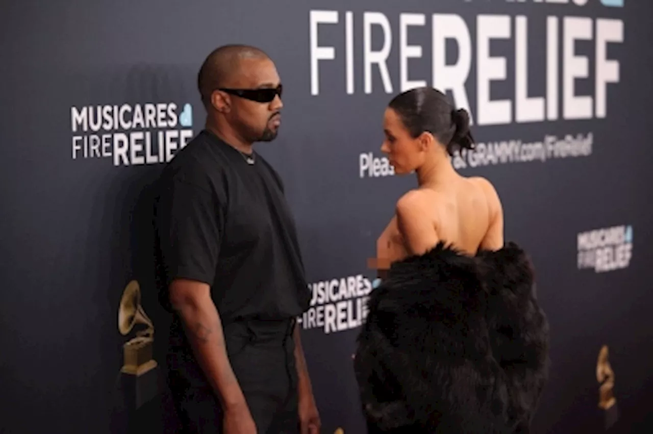 Kanye West Claims 'Beating the Grammys' After Wife's Controversial Outfit