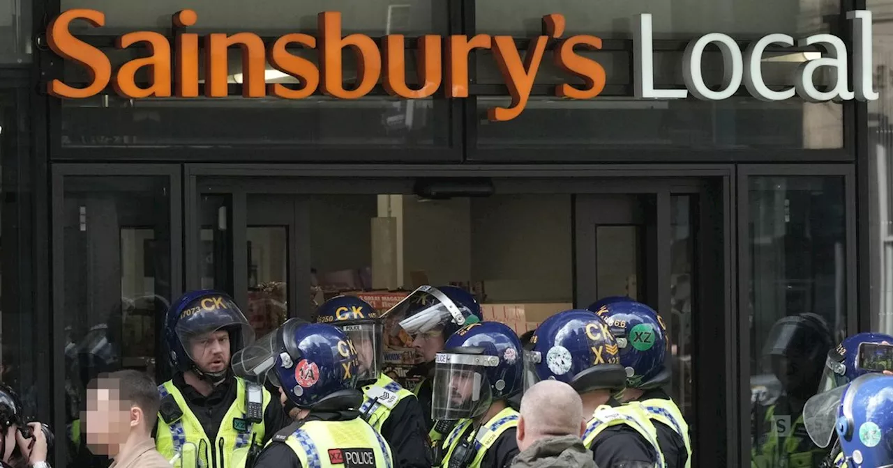 Homeless Man Joins Rioting in Manchester City Center