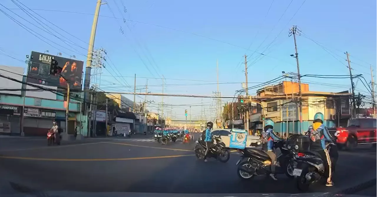 LTO probes obstructive Angkas convoy in Rizal