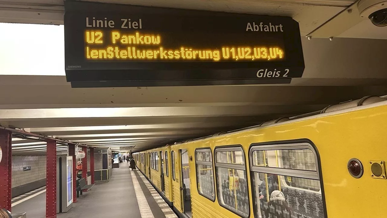 Berliner U-Bahn-Netz kurzzeitig stillgelegt