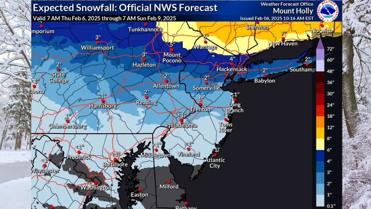 Another Winter Storm to Bring Snow, Sleet and Freezing Rain to New Jersey This Weekend