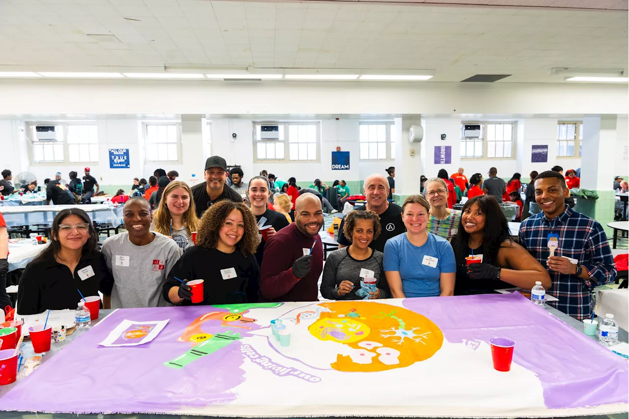 City Year Beautifies Harlem Middle School with Colorful Murals