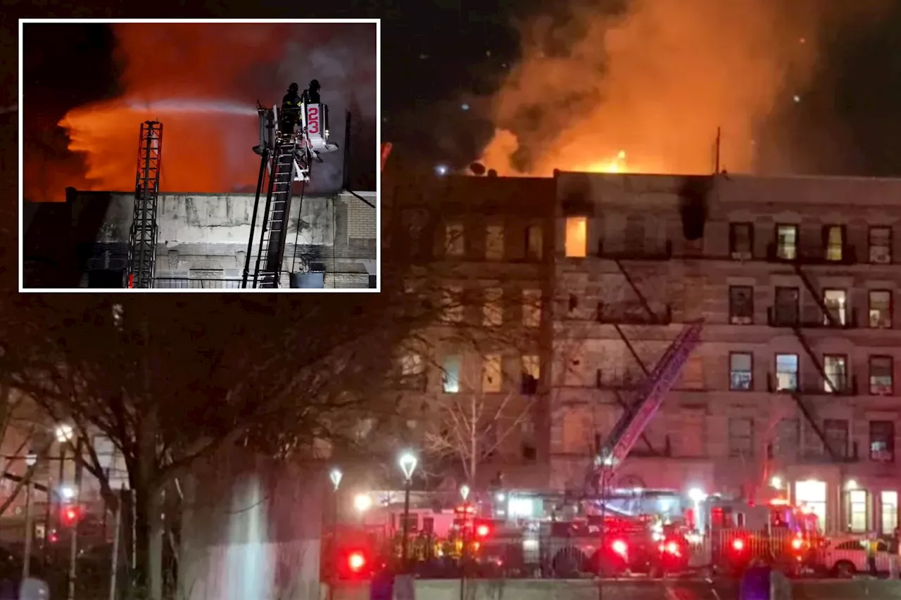 4 firefighters hurt in massive blaze at long-vacant NYC building: officials