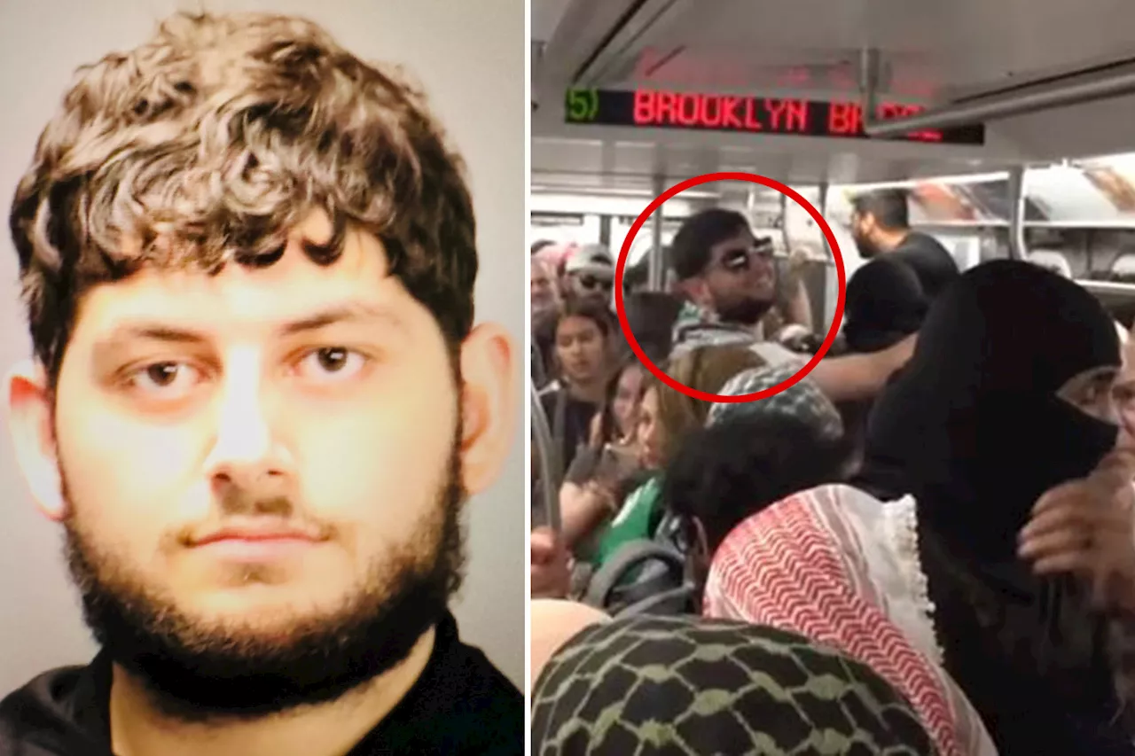 Anti-Israel protester gets wrist-slap for trying to ID ‘Zionists’ on packed NYC subway train