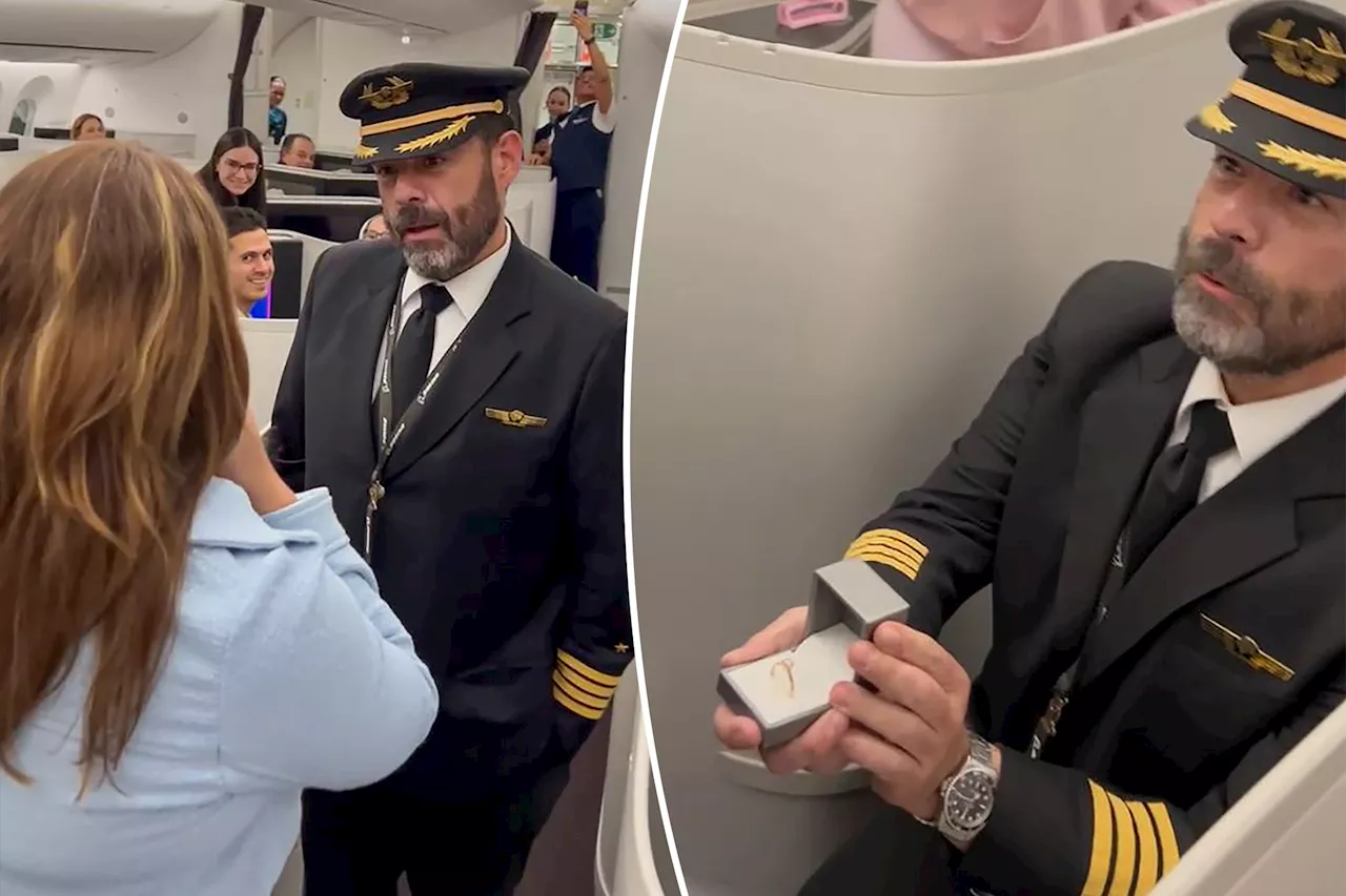 Pilot proposes to girlfriend midflight in heartwarming video: 'My co-pilot of love and life'