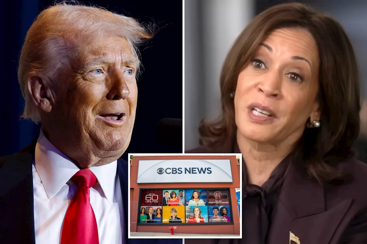 Trump Claims CBS 'Defrauded the Public' by Editing Kamala Harris '60 Minutes' Interview