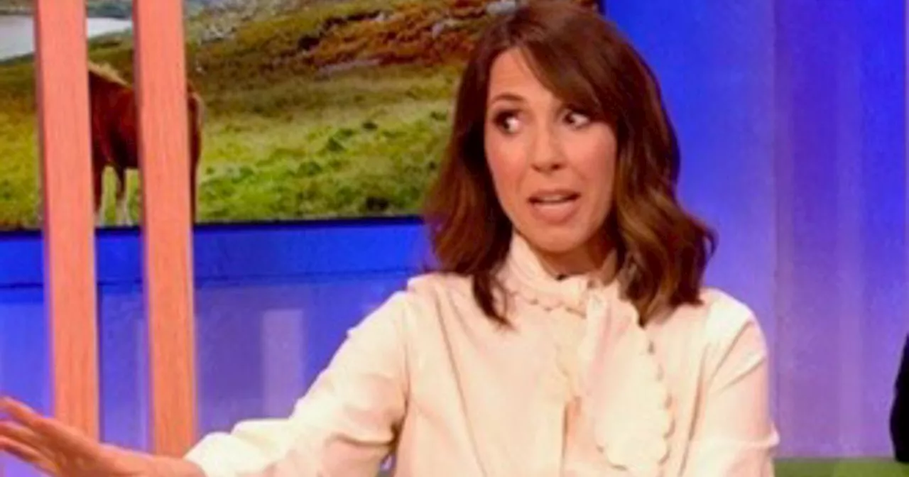 The One Show's Alex Jones issues apology to fans as she makes 'croaky' return