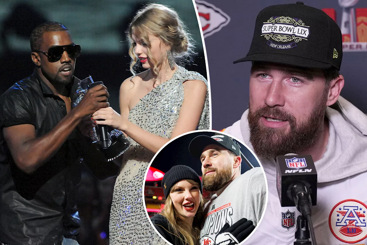 Travis Kelce Says 'No' to Kanye West on Hype Playlist Amidst Feud with Taylor Swift