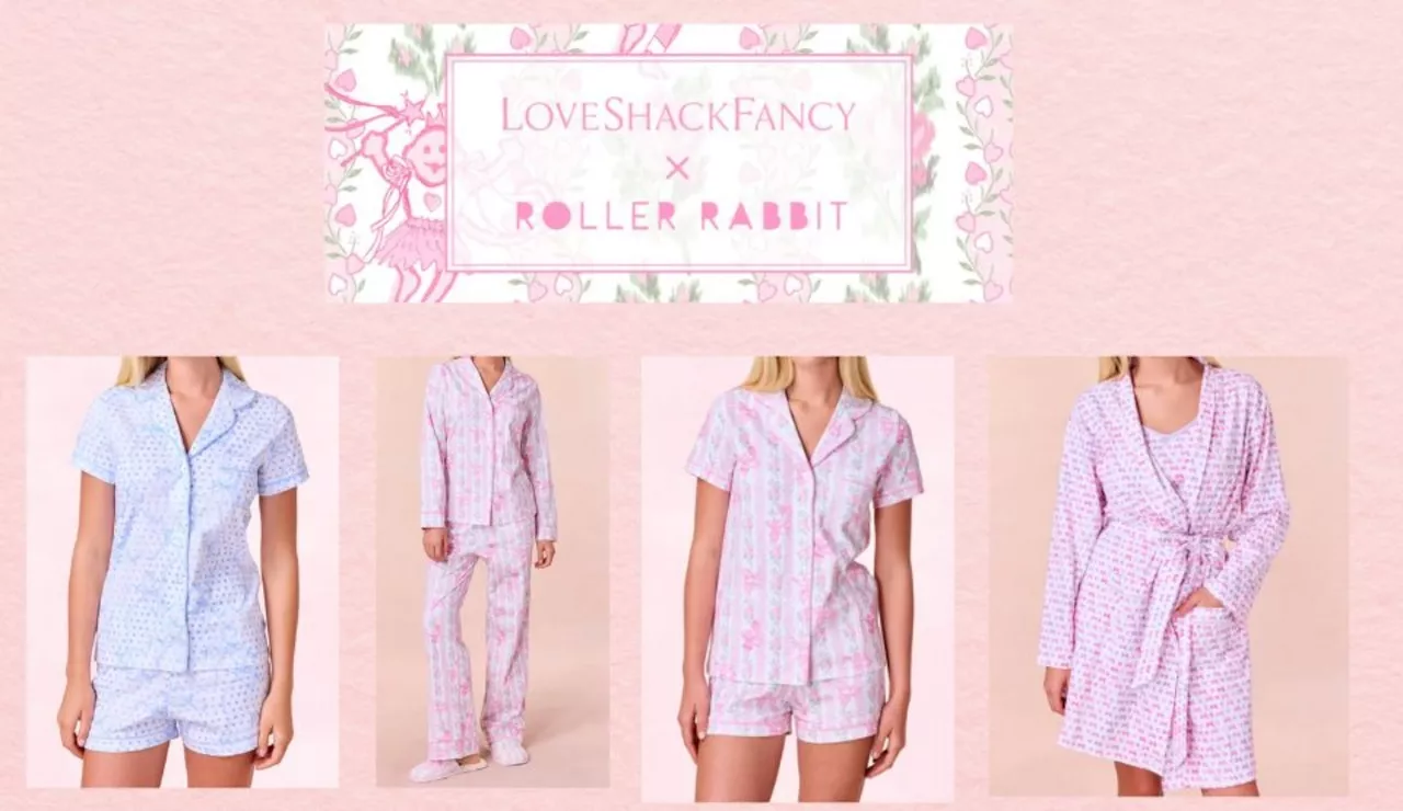 LoveShackFancy X Roller Rabbit collab just dropped, get your vintage-inspired pajamas before they sell out