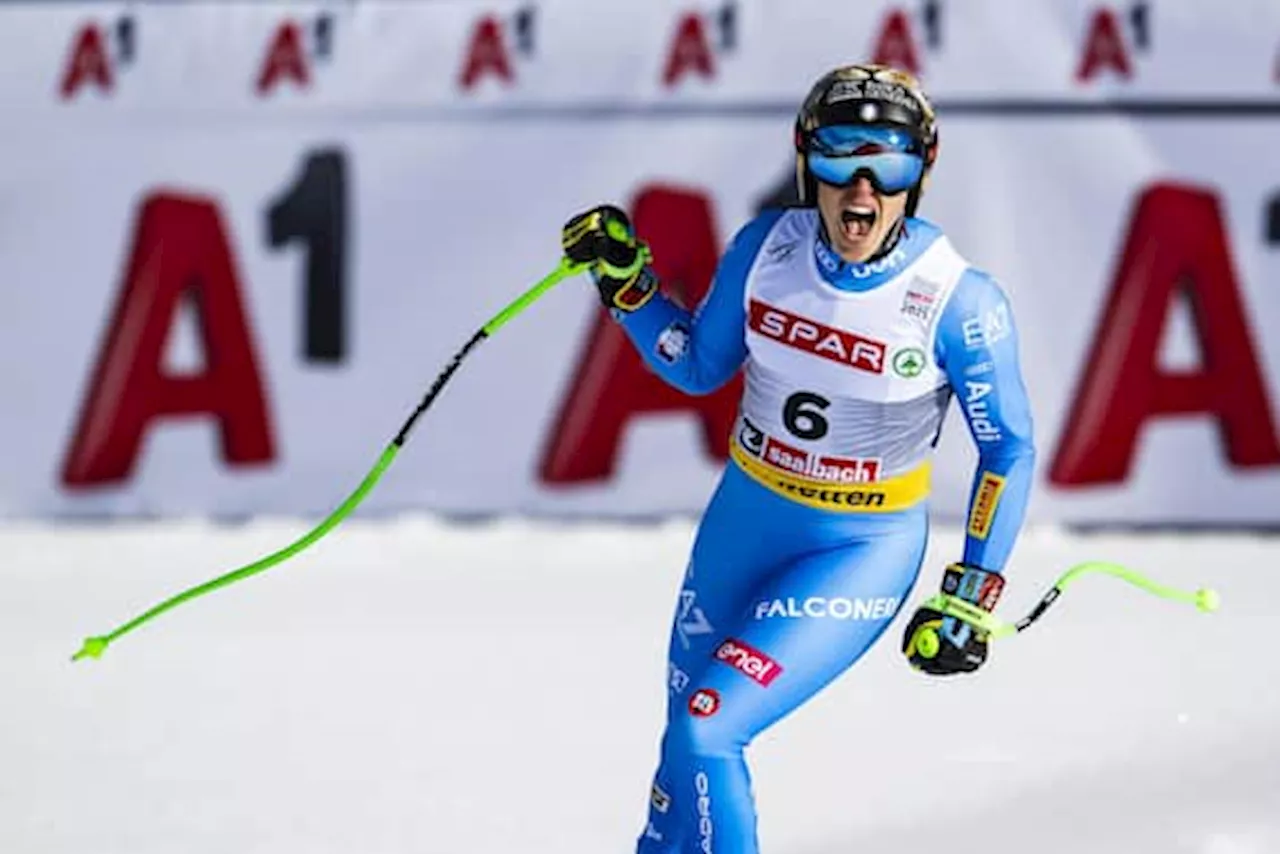 Brignone Argento nel SuperG ai Mondiali di Saalbach-Hinterglemm